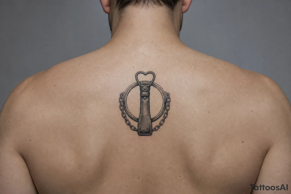 BDSM symbol feminine tattoo idea