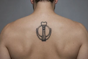 BDSM symbol feminine tattoo idea