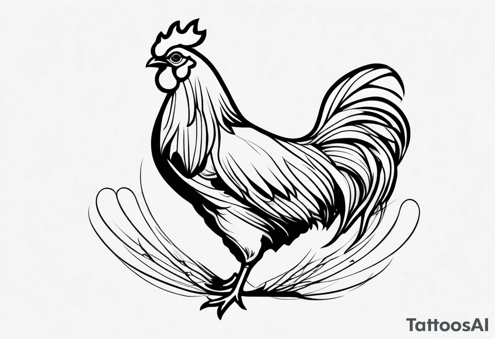 chicken tattoo idea