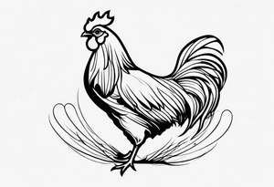 chicken tattoo idea