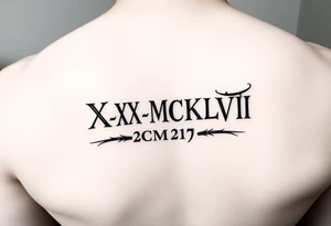 XXX_IX_MCMXLVII date tattoo idea