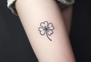 four leaf clover tattoo idea