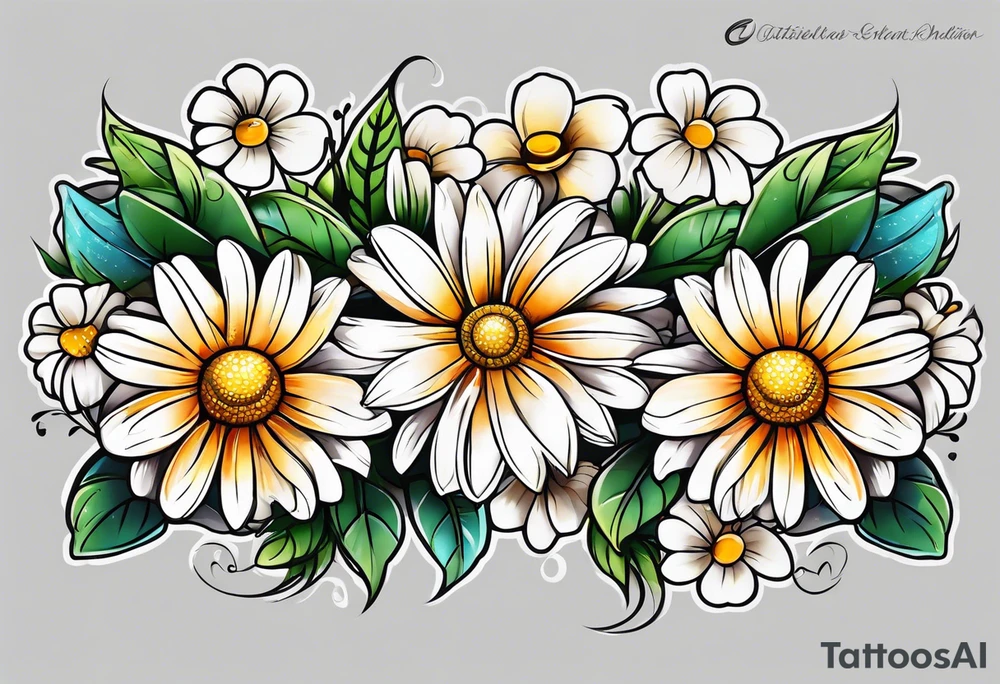 Daisy chain tattoo idea