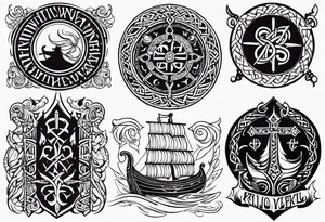 Viking death 
prayer tattoo idea