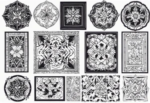 CHRISTMAS GIFT WRAPPERS tattoo idea