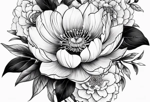 Japanese flower tattoo design tattoo idea