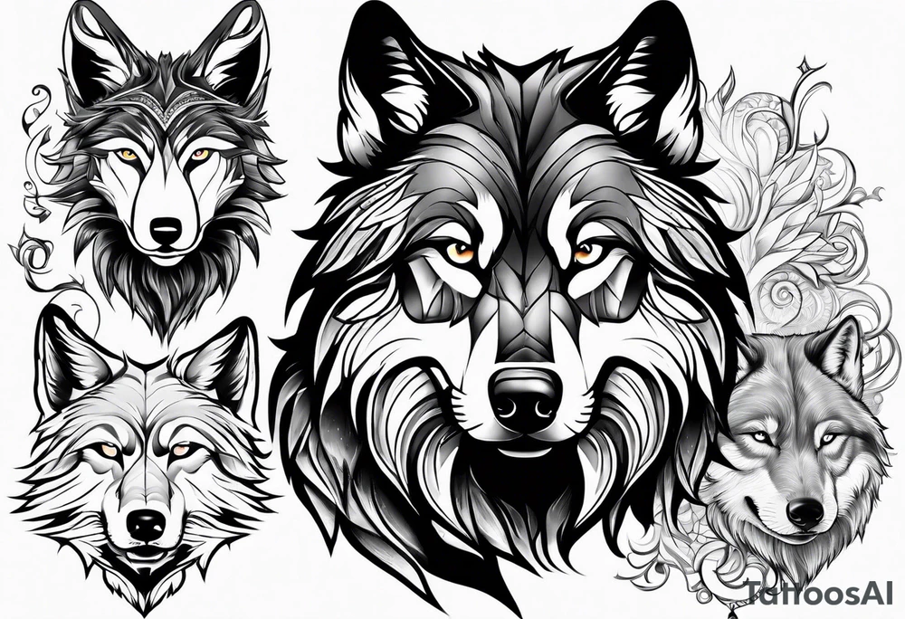 Wolves tattoo idea
