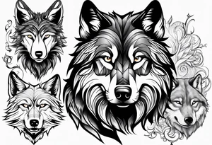 Wolves tattoo idea