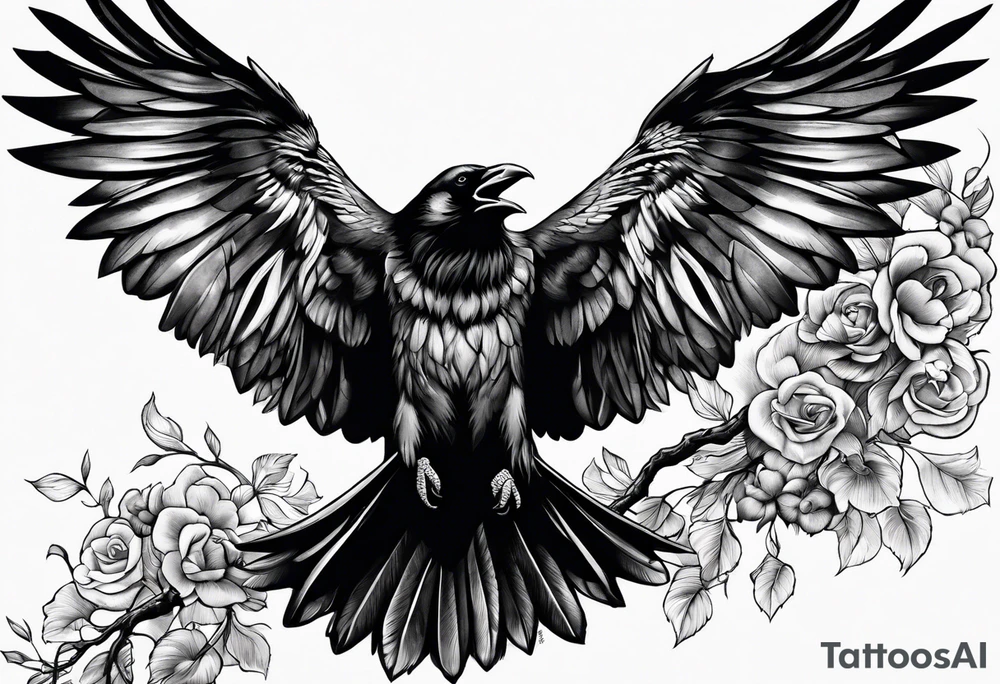 3 Flying Crows tattoo idea