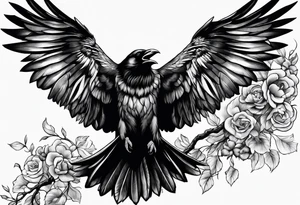 3 Flying Crows tattoo idea
