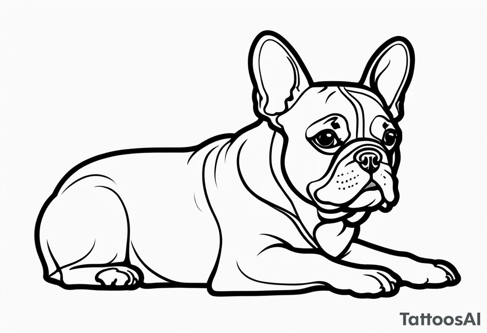 french bulldog tattoo idea