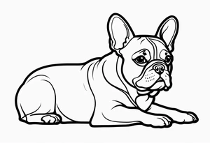 french bulldog tattoo idea