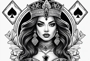Queen of Spades, Latina, tattoo idea