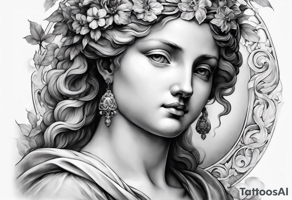 the creation by Michaelangelo tattoo idea