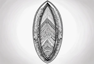 Surfboard real tattoo idea