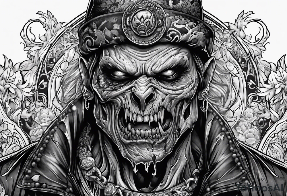 Zombie tattoo idea