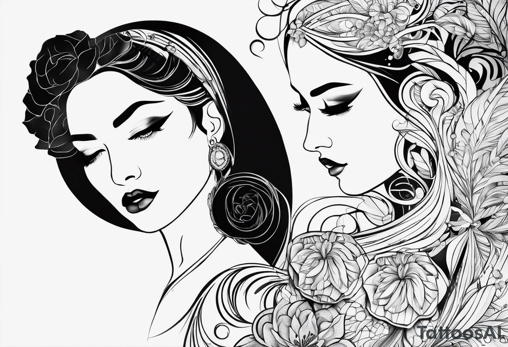 Names Lera and Lika tattoo idea