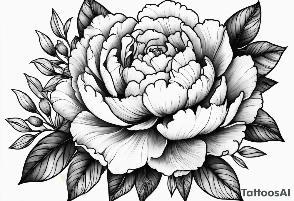 Peonies roses celestial shapes triangle tattoo idea Peonies roses celestial shapes triangle tattoo idea