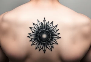 Sunflower, sun tattoo that will "shine" on another small tattoo right above my elbow tattoo idea