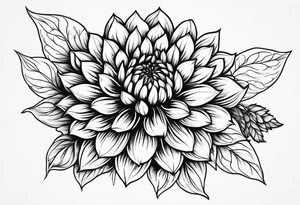 Dahlia tattoo idea