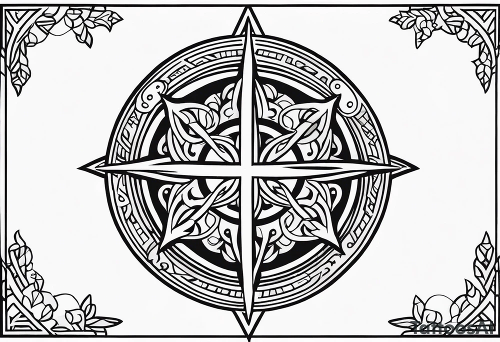 The symbol of Matthias in the bible tattoo idea
