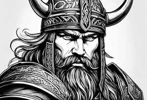 viking warrior tattoo idea