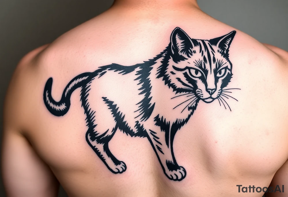 Black Cat tattoo idea