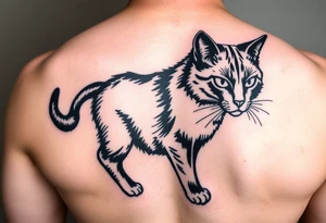 Black Cat tattoo idea