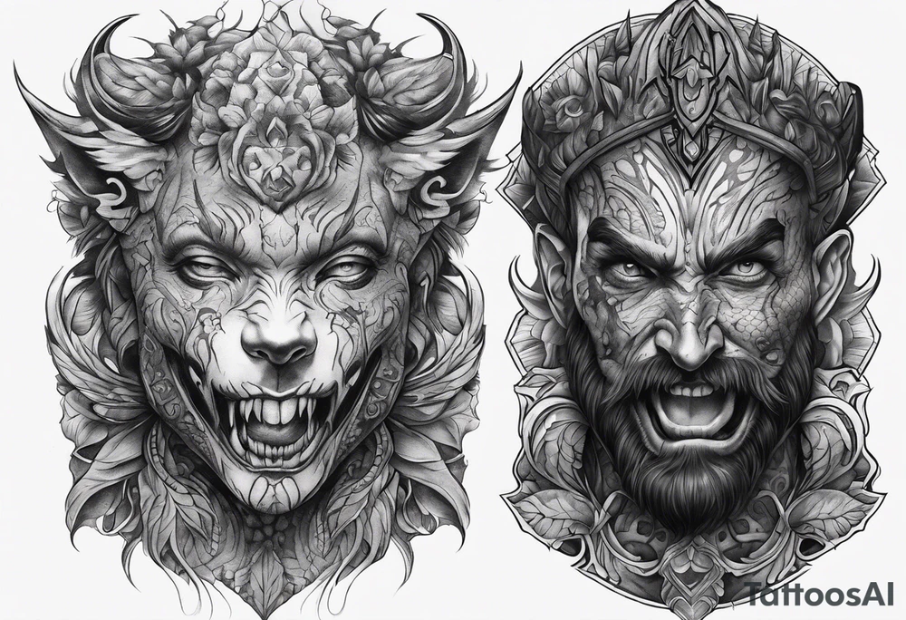 Horror sleeve tattoo idea