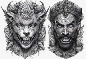 Horror sleeve tattoo idea