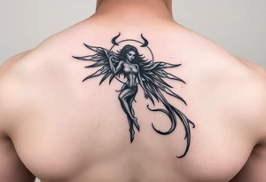lilith symbol of female power
minimalist
abstract 
on thigh tattoo idea