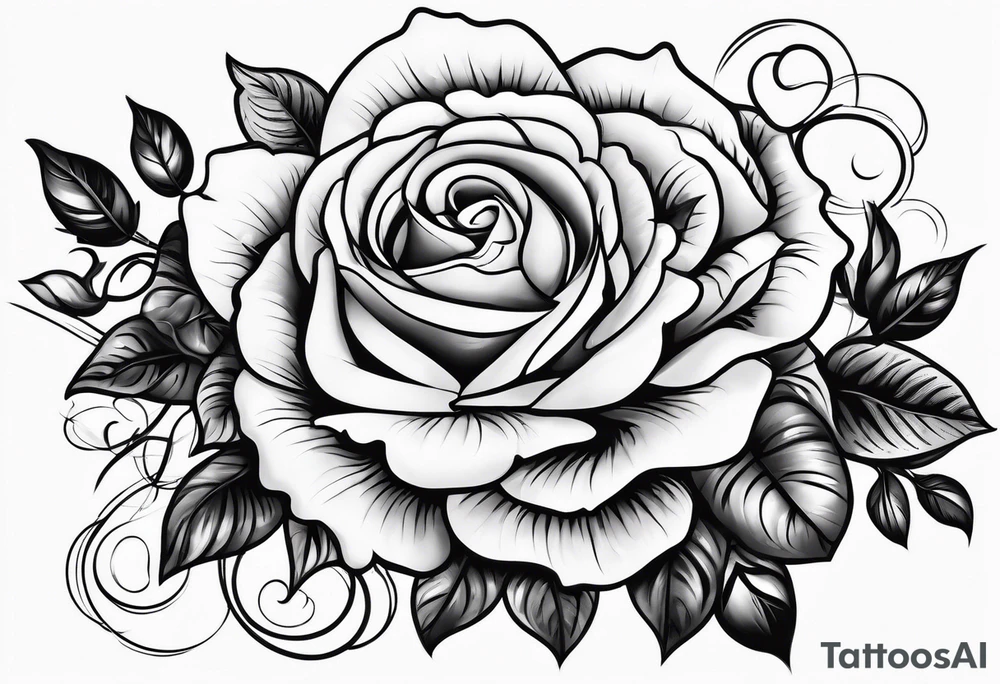 Roses and guns tattoo idea