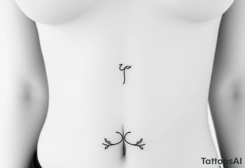 Fully nude female with big titties tattoo idea