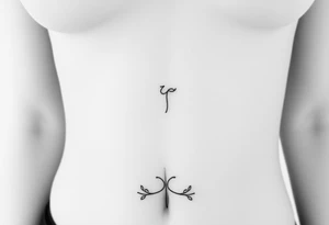 Fully nude female with big titties tattoo idea