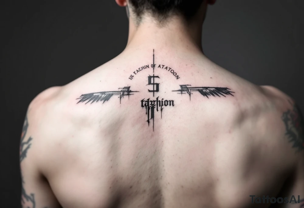 A tattoo that gives off fashion, and streetwear tattoo idea