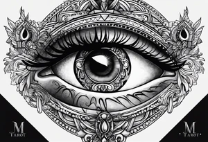 Occult eye tattoo idea