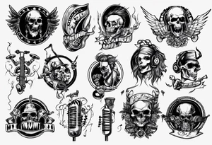 music band tattoo idea