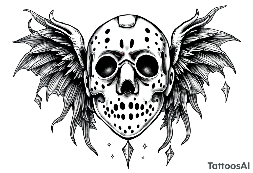 December Friday the 13th tattoo flash tattoo idea