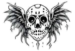 December Friday the 13th tattoo flash tattoo idea