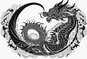 an oroborus (dragon style) tattoo idea