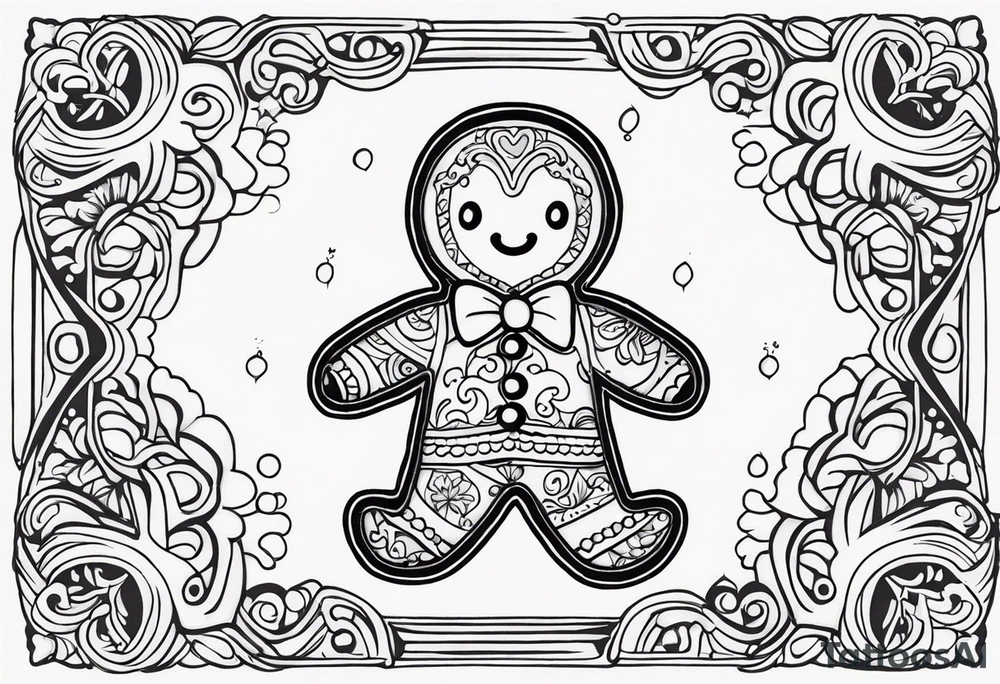 GINGERBREAD MAN tattoo idea