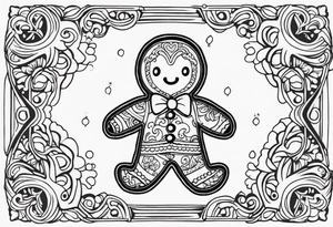 GINGERBREAD MAN tattoo idea