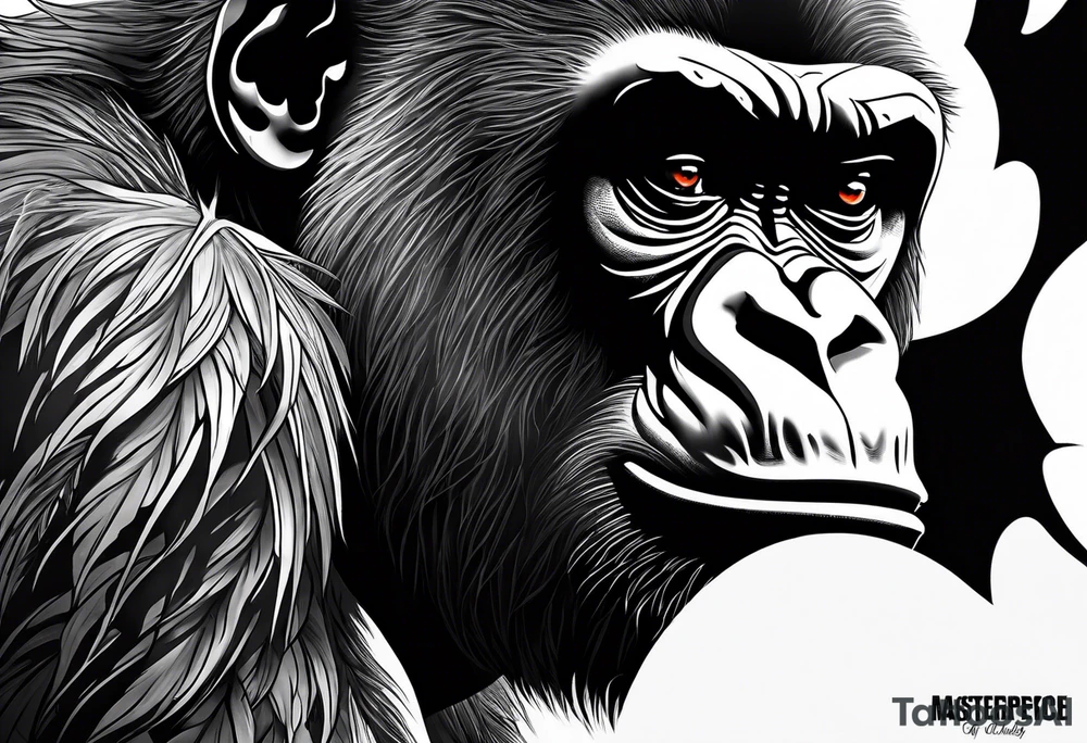 Gorilla tattoo idea