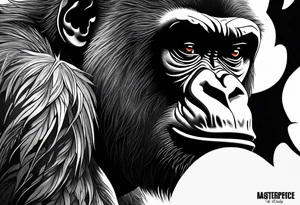 Gorilla tattoo idea