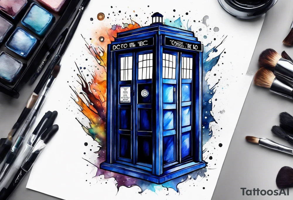 Doctor who tardis tattoo idea