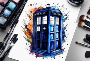 Doctor who tardis tattoo idea
