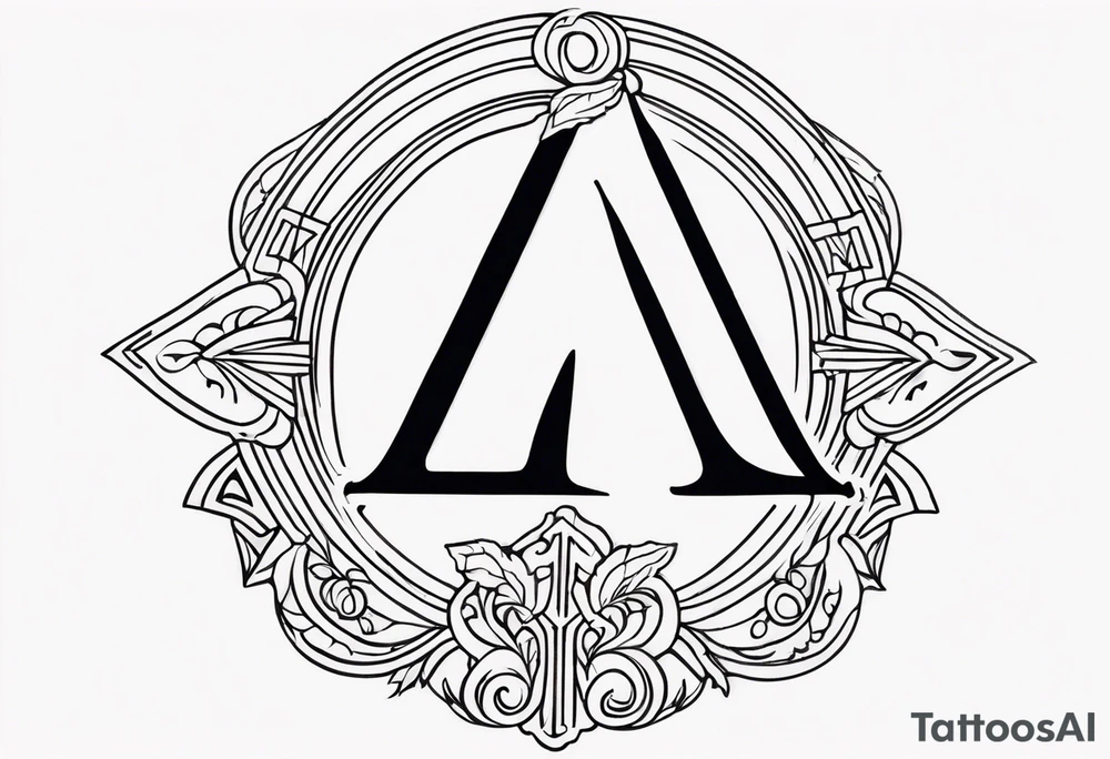 greek letter capital delta tattoo idea