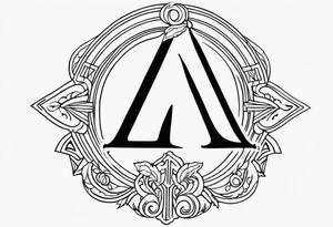 greek letter capital delta tattoo idea