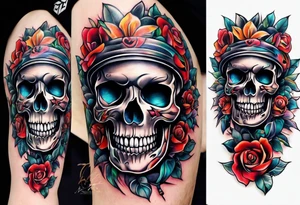 Skull Knee tattoo tattoo idea