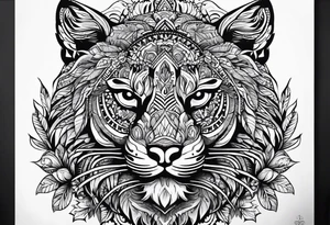 Mexican American inspired Tattoo that incorporates love for family and importance of building wealth. Include elements of the Pacific Northwest Forrest tattoo idea
